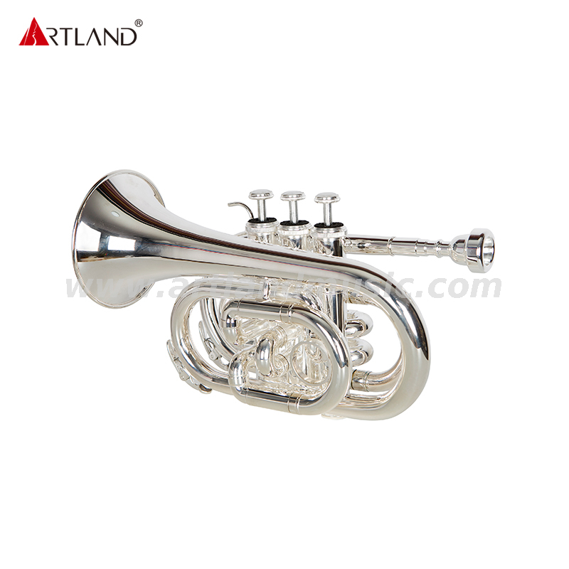 Silver Plated Pocket Trumpet For Student AHD4510S