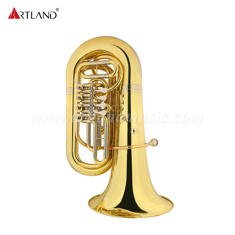 Four Flat Keys Gold Lacquer Tuba (ATB210)