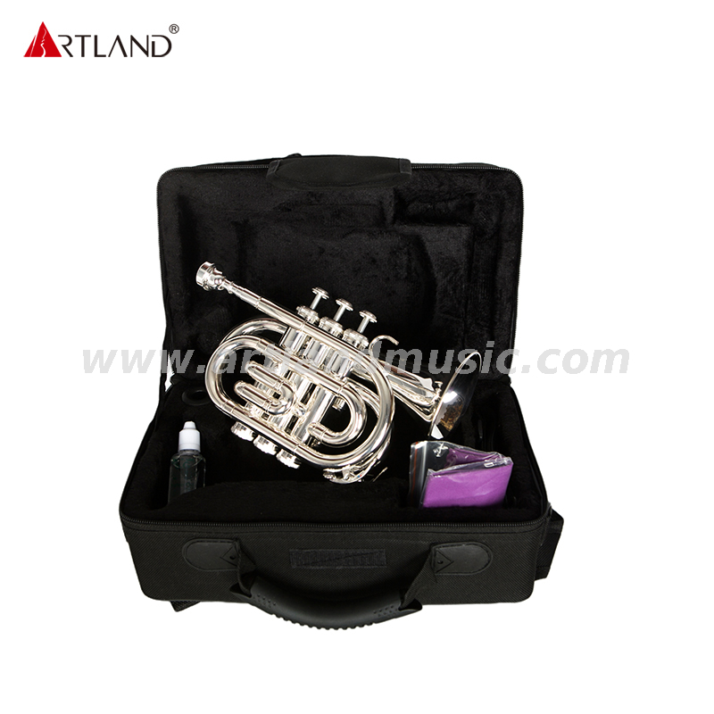 Silver Plated Pocket Trumpet For Student AHD4510S