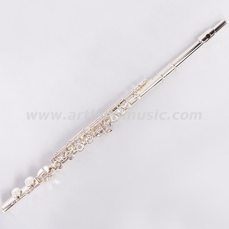 16 Open Holes Solid Silver Lip Plate Flute(ALFL456)
