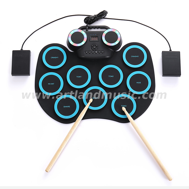 Percussion Hand Roll up Foldable Electronic Digital Drum Kit (ADD-601)