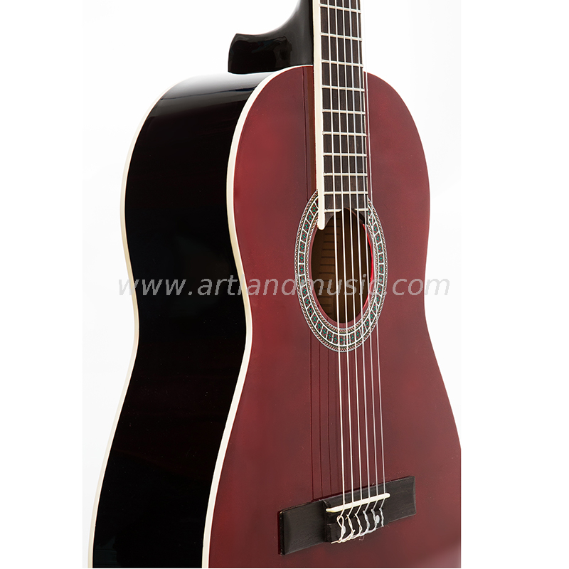 Linden Top Back&Side Red Classic Guitar (CG860R)