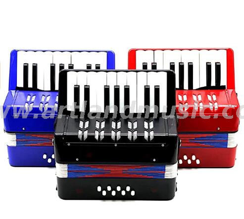 17 Key 8 Bass Mini Small Toy Piano Accordion Kids Children Educational Musical Instrument, Gift with Color Box