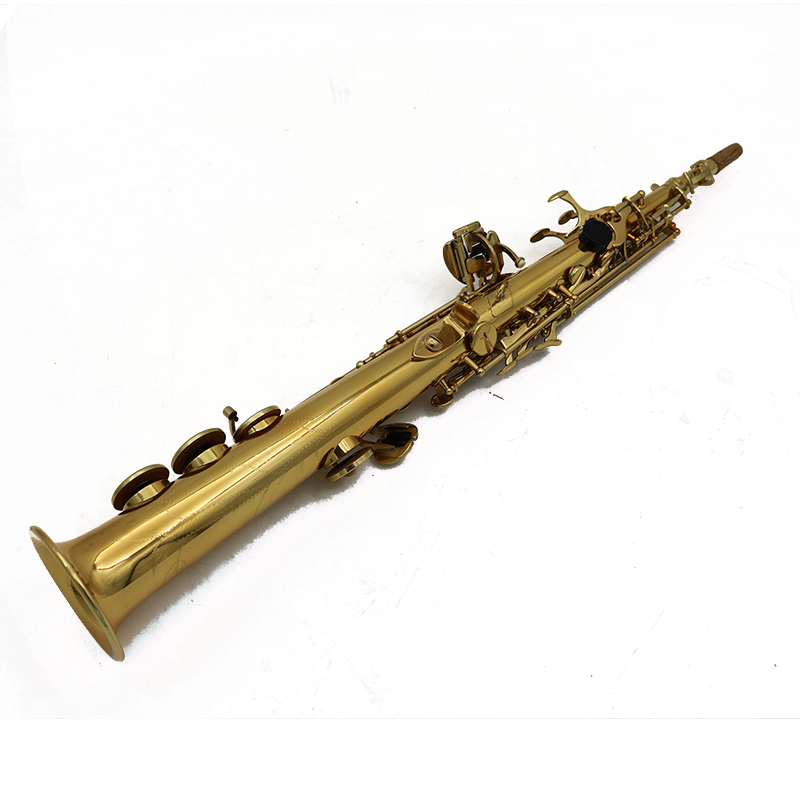 Soprano Saxophone Gold Lacquer Entry Model Key of Bb （ASS3505G）