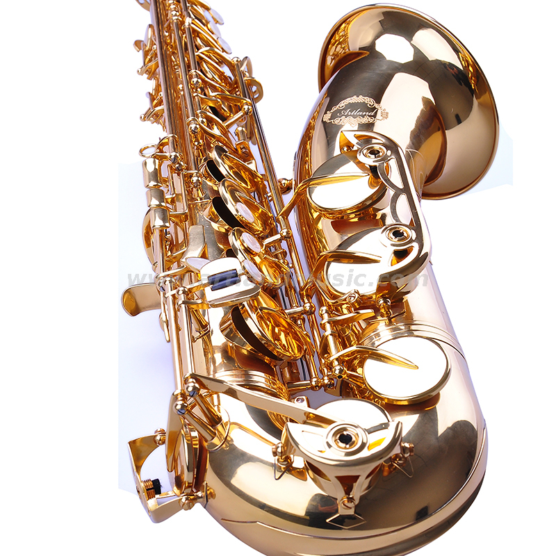 Bb Key Golden Lacquer Finish Professional Tenor Saxophone (ATS4506)