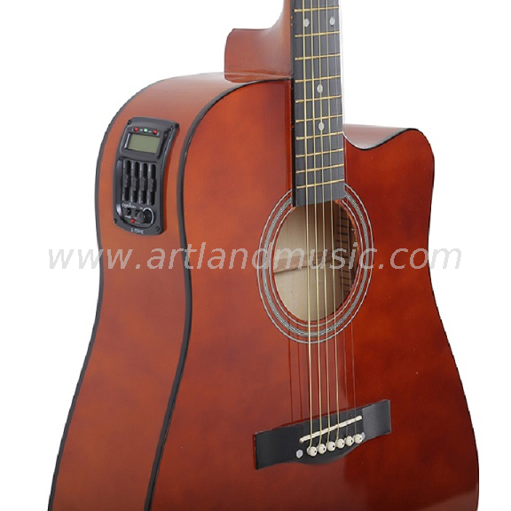 Linden Plywood Acoustic Guitar WithEQ (AG4110CEQ)