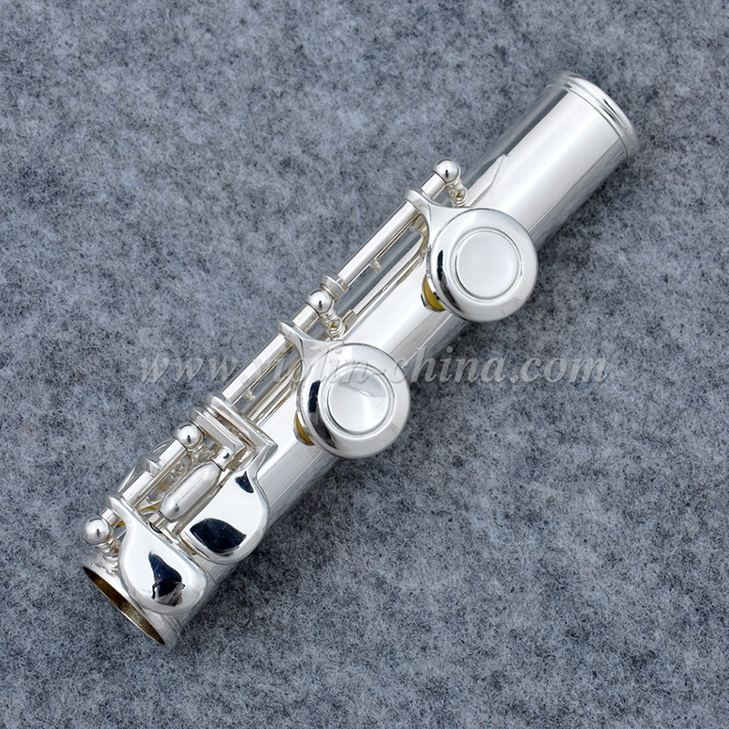 16 Closed Holes Silver Plated Imported Professional Cupronickel Flute (AFL5509)