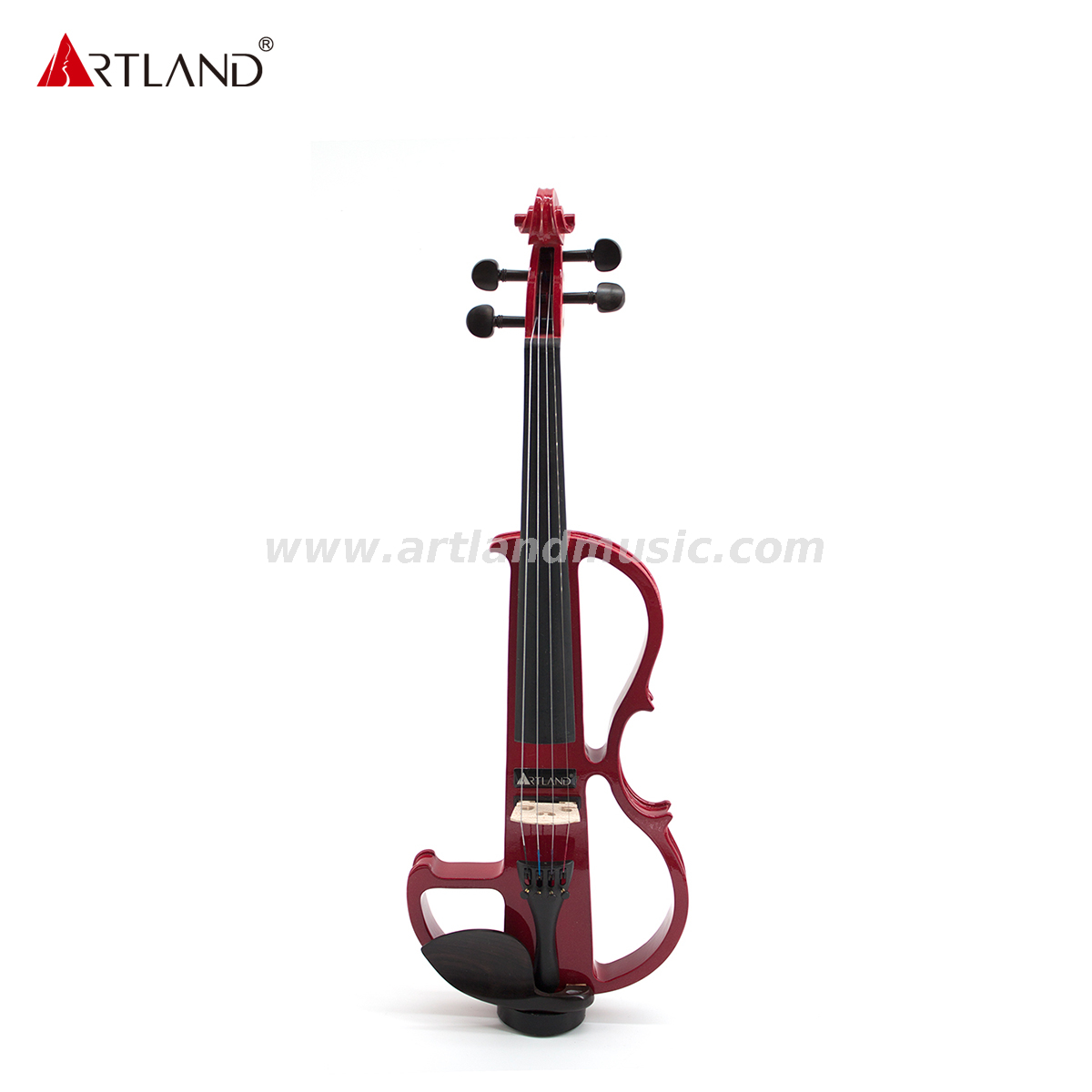  Red Basswood Electric Violin with Red Color Bow(EV003)