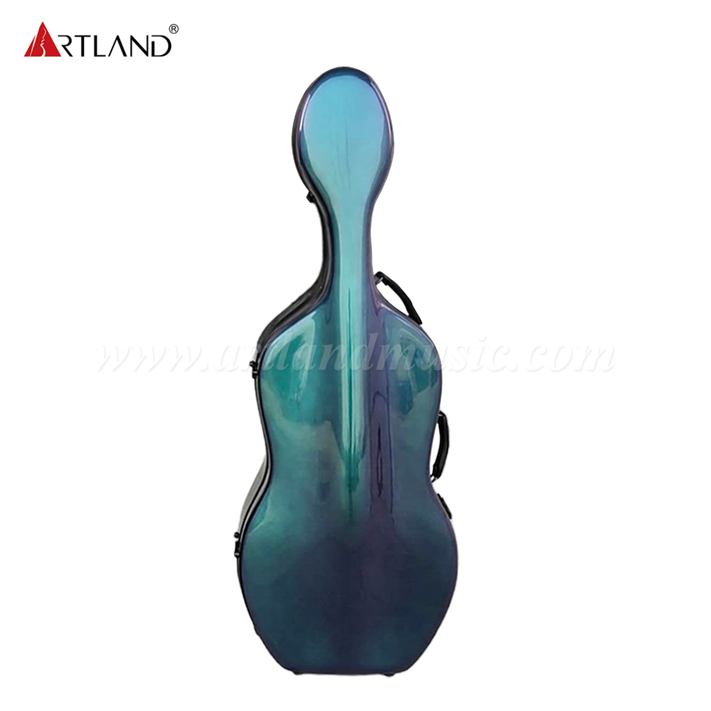 Gradient Carbon Fiber Cello Case Green to Blue (CSC601C)