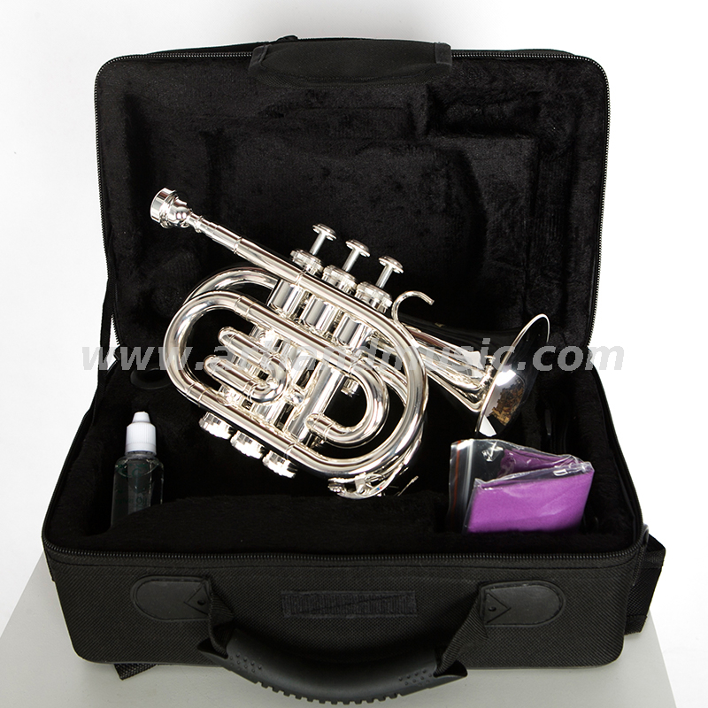 Silver Pocket Trumpet AHD4508S