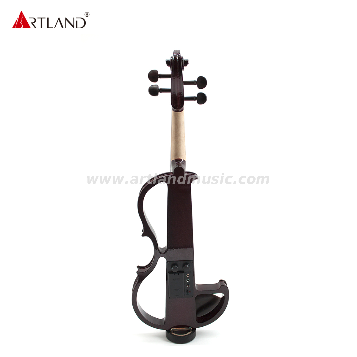 Solid Body Electric Violin With Case,Earphone,Bow (EV002BR)