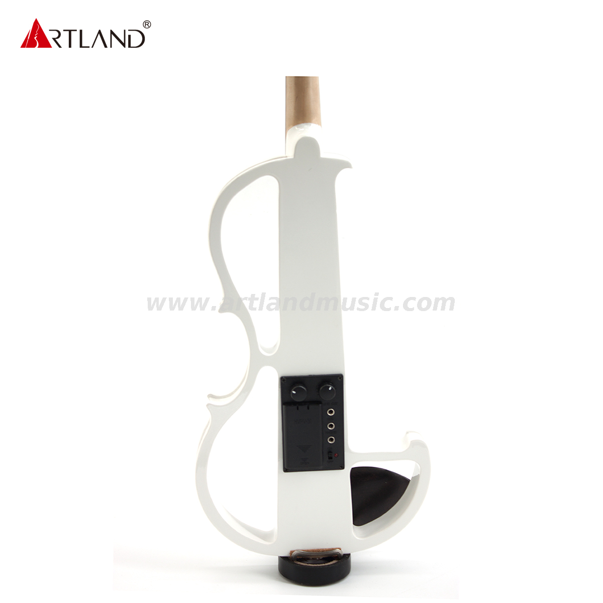 White Basswood Electric Violin with white Bow(EV003)
