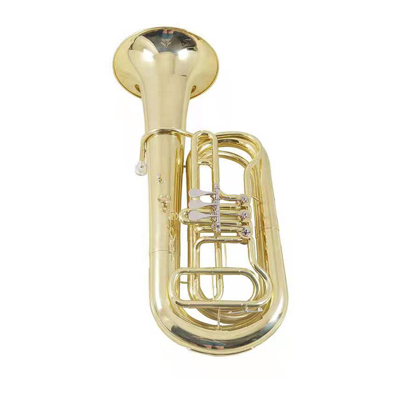 Tuba Gold Lacquer Key of bB with Case Brass Tuning Slide（ATTB300）