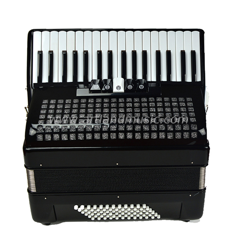 34 Keys 72 Bass Piano Accordion Black (AT3472) 5 Chorus