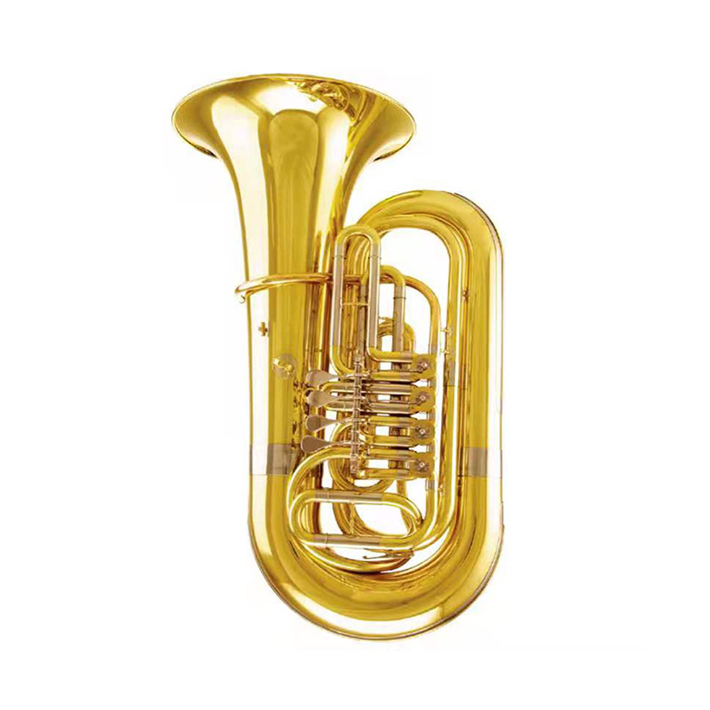 Tuba Gold Lacquer Key of bB with case（ATTB210）