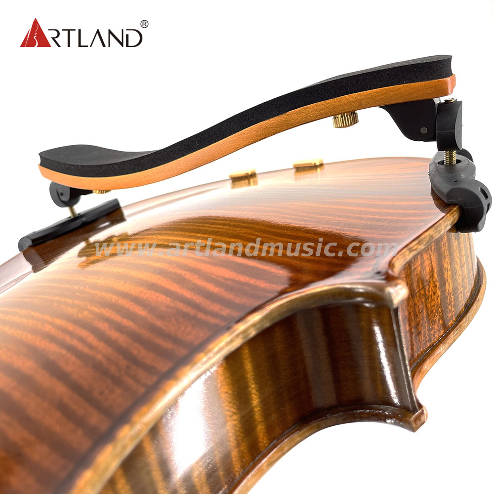  Wood Violin Shoulder Rest With Flame (AE037)