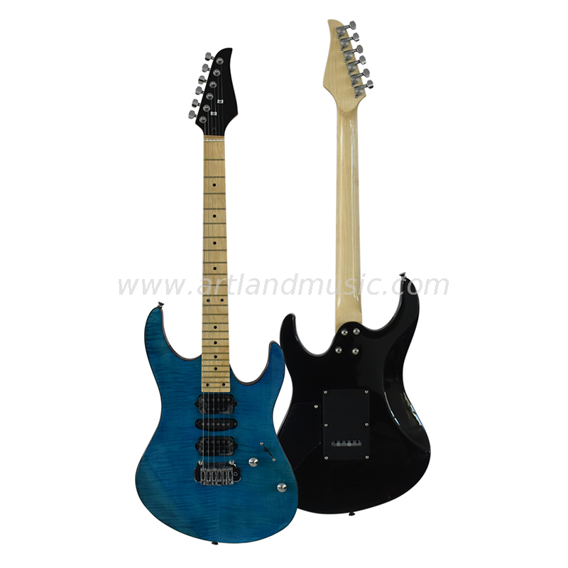 Electric Guitar (EG028) Sea Blue Glossy Lacquer Color