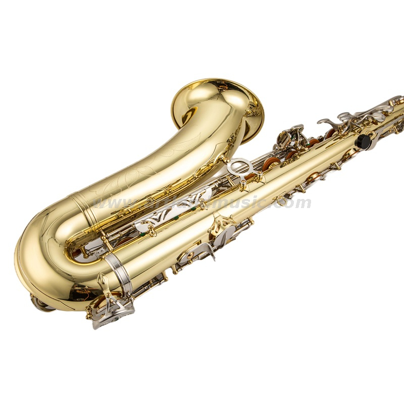 Tenor Saxophone Gold Lacquer Nickel Key